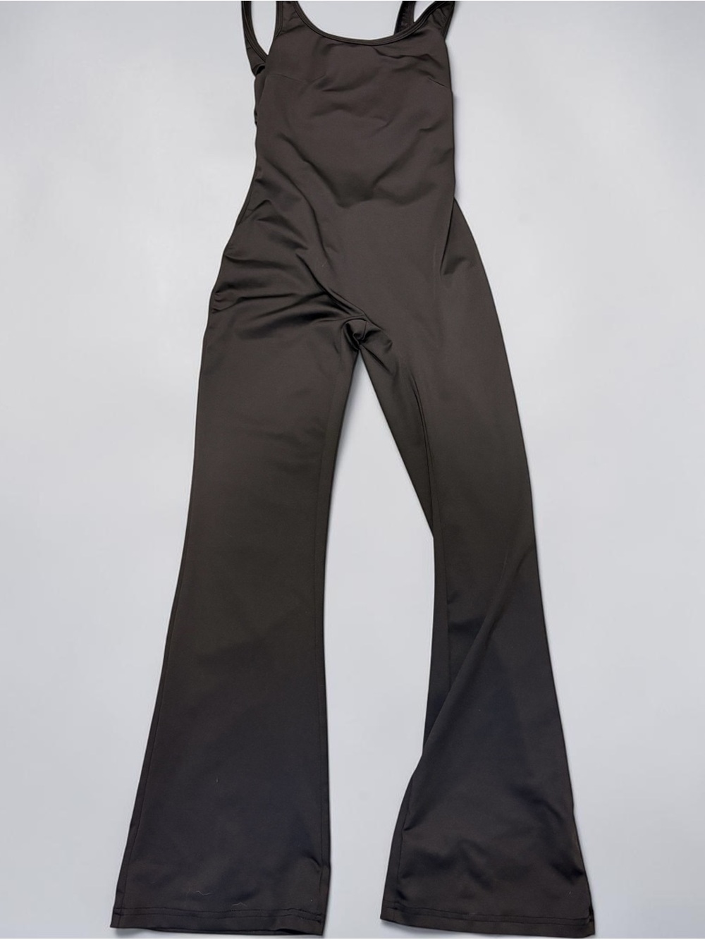 SHEIN Black Flared Jumpsuit XXS Open back. Polyester